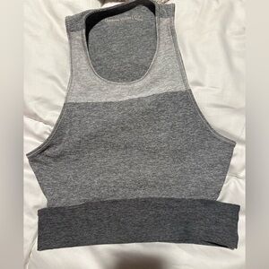 Seamless Heathered Grey Racerback Bralette - Women